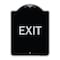 Signmission Designer Series Sign-Exit 1, Black & Silver Heavy-Gauge Aluminum Sign, 24" H, 18" L, BS-1824-24042 A-DES-BS-1824-24042 - alternate 1